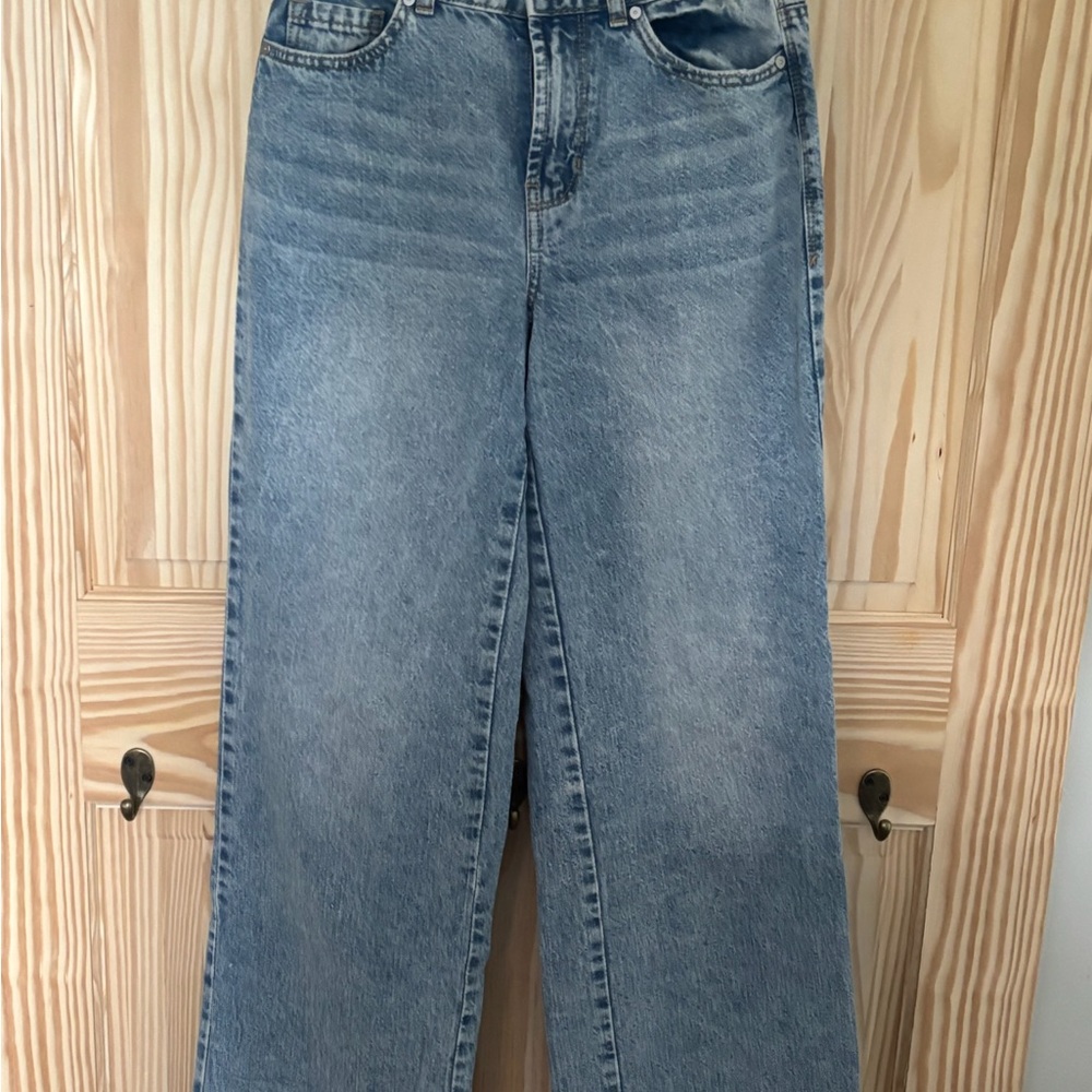 Indigo Rein Blue Flare Wide Leg Jeans